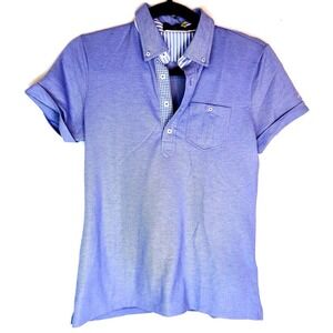 Polo Ralph Lauren Ladies Small Blue button collar golf fashion shirt